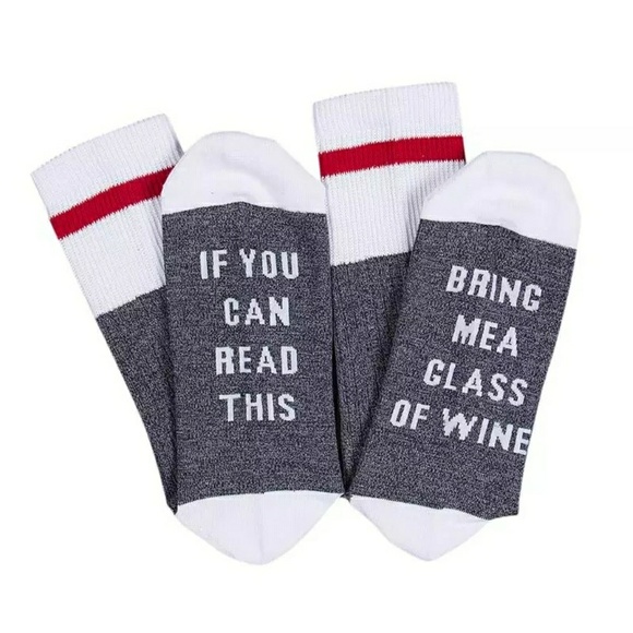 Accessories - Please bring me a glass of wine socks